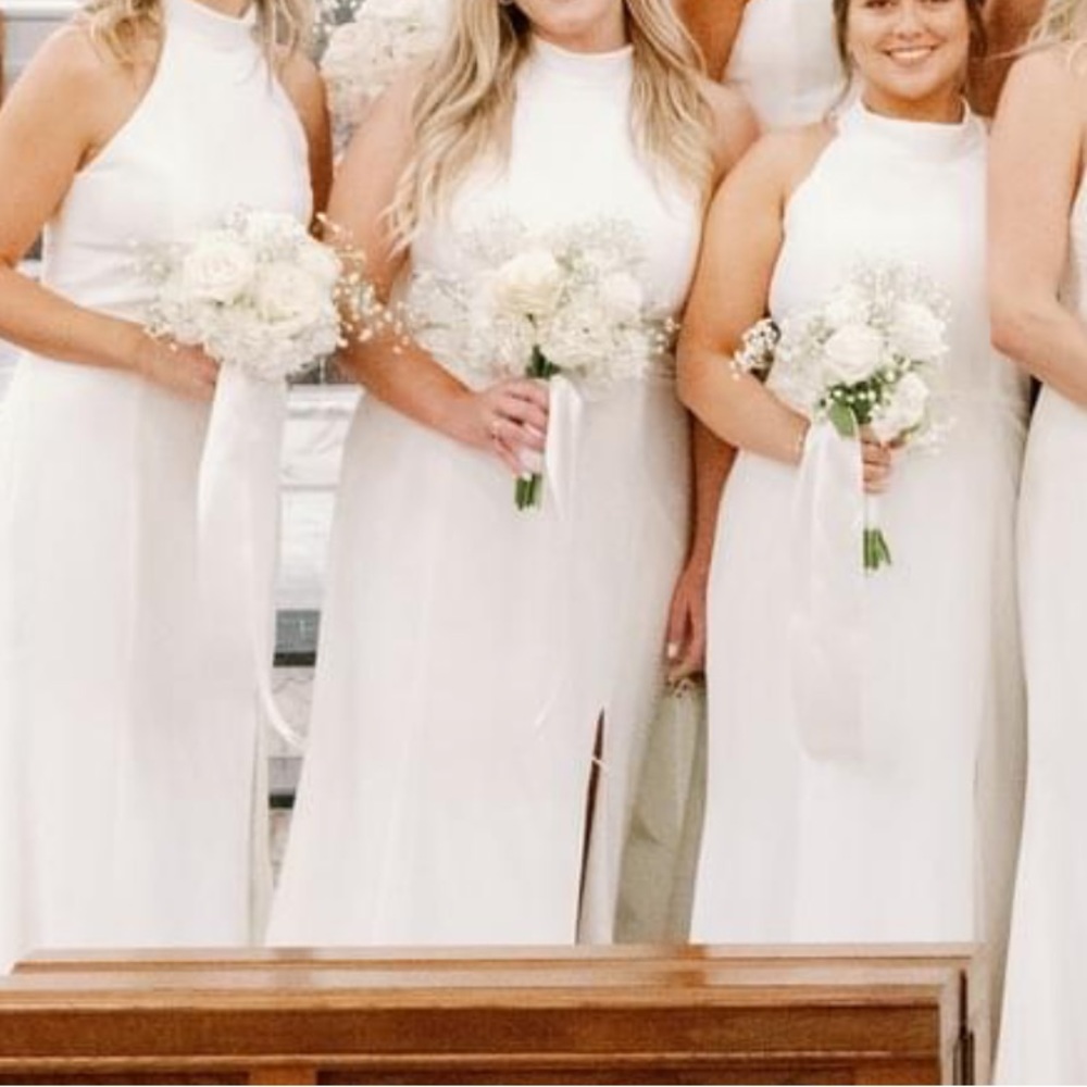 Amsale Cora Ivory Dress